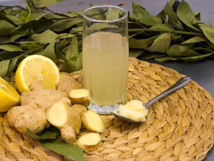 Лимонад имбирный с медом собственного приготовления