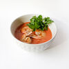 Фото к позиции меню Томатный суп с креветками