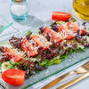 Фото к позиции меню Зеленый салат с томатами и пармезаном