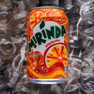 Mirinda в жестяной банке