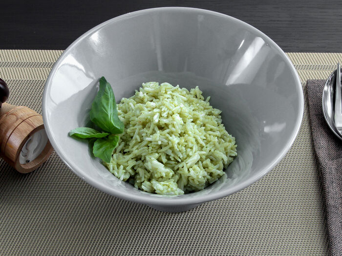 Ароматный рис басмати с зеленым маслом