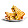 Фото к позиции меню Сэндвич с беконом и вялеными томатами
