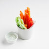 Фото к позиции меню Овощные палочки: морковь, сельдерей, болгарский перец