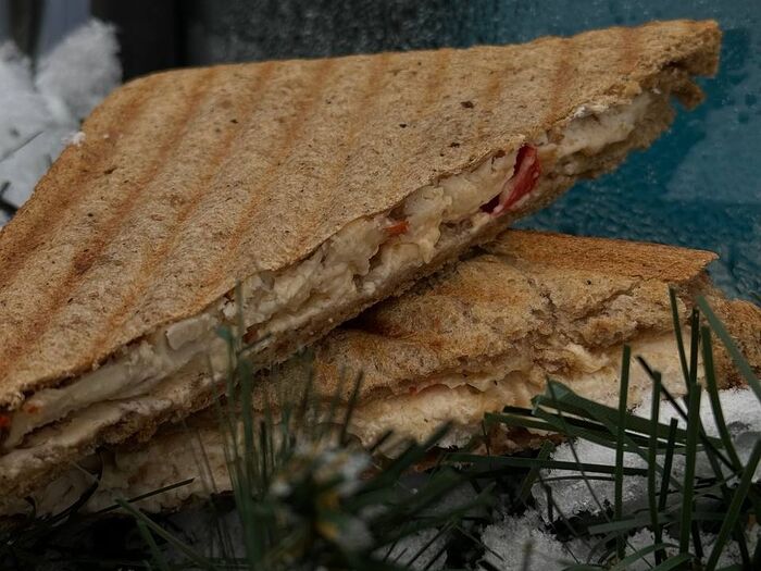 Сэндвич с курицей и болгарским перцем
