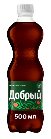 Напиток Добрый Сибирские травы сильногазированный