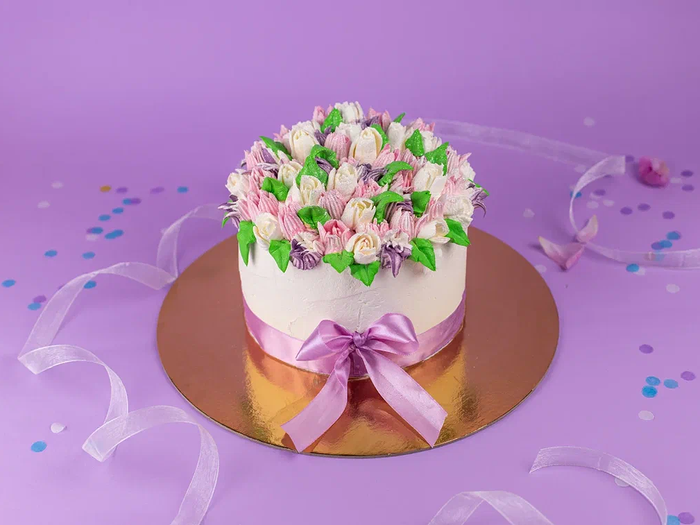 Торт Подарочный Букет тюльпанов