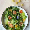 Фото к позиции меню Весенний салат с креветками