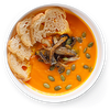 Фото к позиции меню Тыквенный суп с гренками