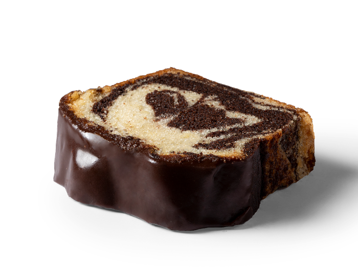 Мраморный кекс с шоколадной глазурью