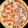 Фото к позиции меню Пицца 2 вкуса Чикен-чоризо острая гигантская
