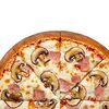 Фото к позиции меню Пицца Грибы и ветчина