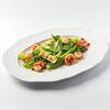 Фото к позиции меню Зеленый салат с морепродуктами