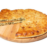 Осетинский пирог с сыром и свекольным листом