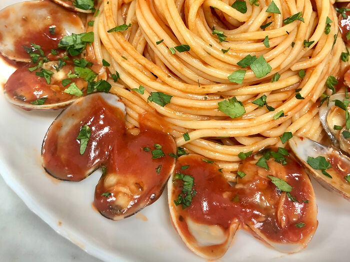Спагетти Frutti di Mare с вонголе