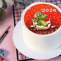 Бенто-торт Дракончик 2024 новогодний