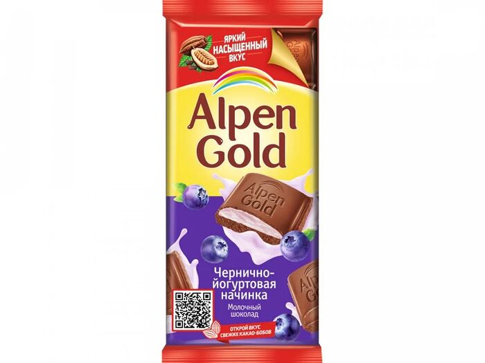 Шоколадная плитка Alpen Gold Черника-йогурт