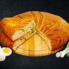 Фото к позиции меню Пирог с зеленым луком и яйцом