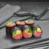 Фото к позиции меню Сашими ролл с тунцом и лососем