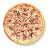 Фото к позиции меню Пицца Ветчина и грибы на толстом тесте