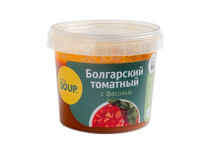 Болгарский томатный суп с фасолью охлажденный