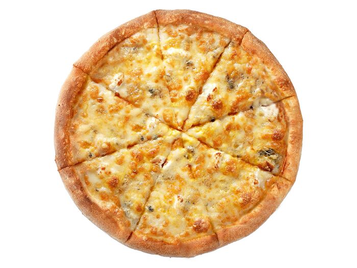 Пицца Четыре сыра на тонком тесте