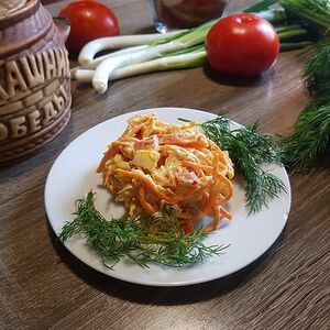 Салат Морковный с курицей