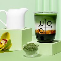 Матча с карамельной тапиокой Jinju (bubble tea)