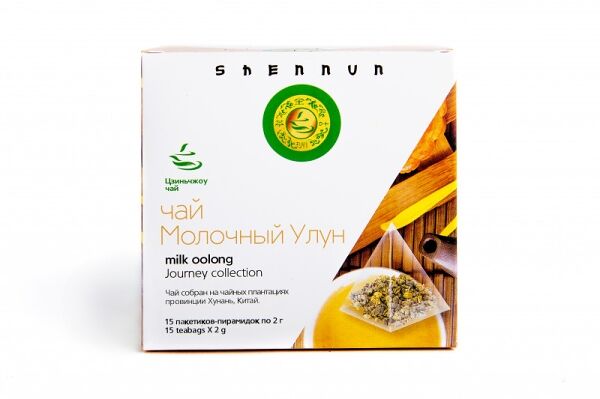 Чай молочный улун зеленый 25 пакетиков Shennun