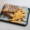 Фото к позиции меню Сэндвич с сыром и картошкой фри
