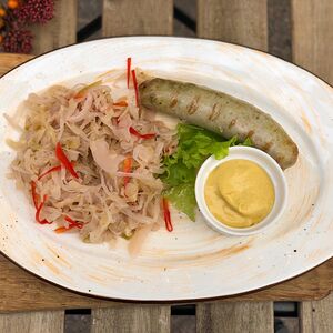 Колбаска Мюнхенская с капустой Sauerkraut