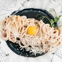 Карбонара по классическому рецепту. Carbonara according to the classic recipe