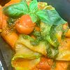 Фото к позиции меню Паста с овощами и соусом песто