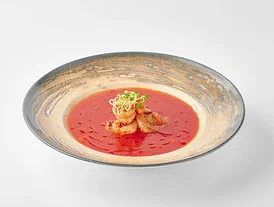 Суп томатный с креветкой
