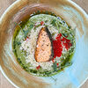 Фото к позиции меню Филе лосося с рисом и соусом лаймовый карри
