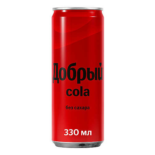 Напиток Добрый Кола без сахара сильногазированный