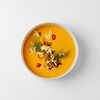 Фото к позиции меню Крем-суп из батата с лисичками и сыром