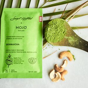 Шоколад Mojo Cacao x Surf Coffee с чаем матча