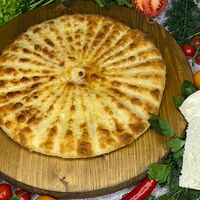 Пирог с сыром и зеленым луком (средний)
