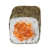 Фото к позиции меню Ролл с лососем в соусе спайси