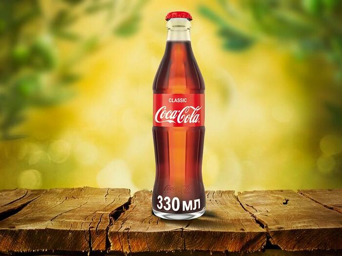 Кока Кола 0,33 стеклянная бутылка