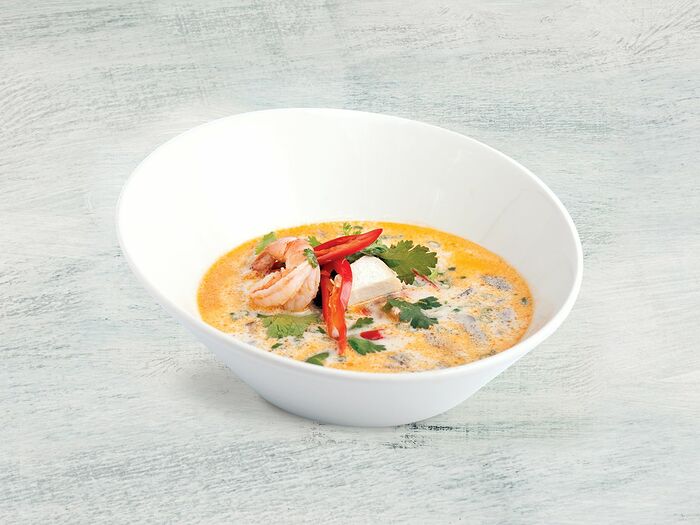 Суп Том Кха с рисом на пару