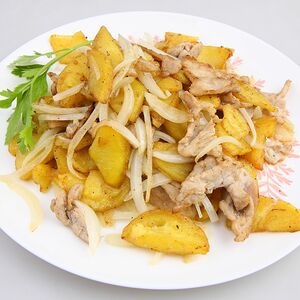 №78 Жареный картофель с мясом и луком