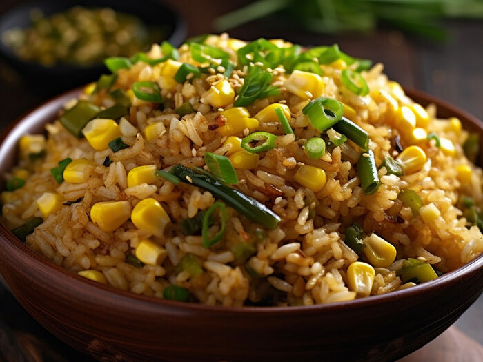 Baby corn fried rice