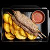 Фото к позиции меню Люля-кебаб с печёным картофелем и розмарином