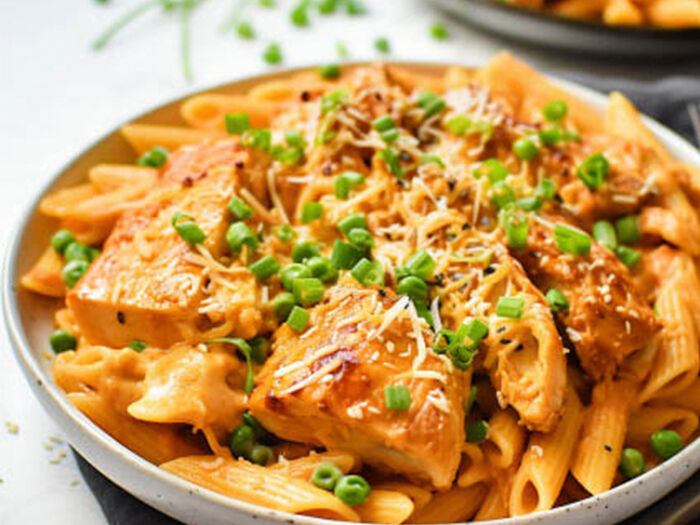 Baked Peanut Chicken Pasta