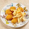 Фото к позиции меню Куриные нагетсы с картофелем фри