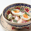 Фото к позиции меню Домашний салат из овощей со сметаной и яйцами