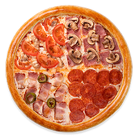 Пицца 4 вкуса 26 см стандартное тесто