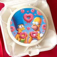 Бенто-торт Симпсоны Любовь