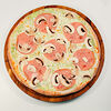 Фото к позиции меню Пицца с ветчиной и грибами на тонком тесте большая